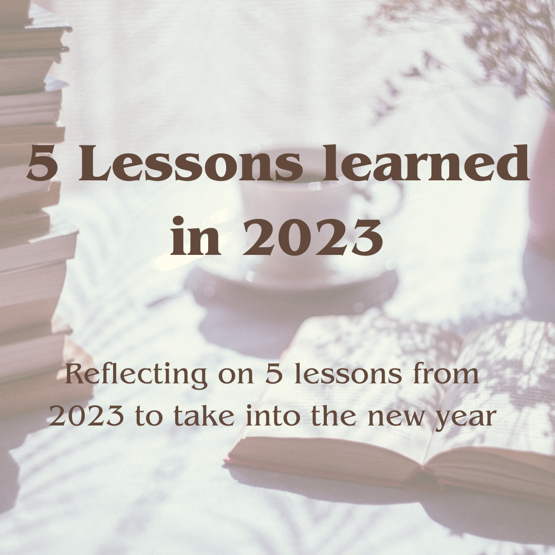 5 lessons learned in 2023